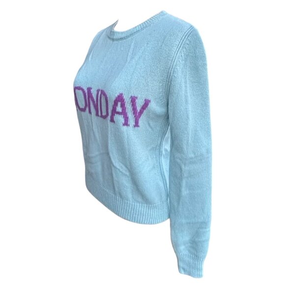 Alberta Ferretti Monday Cashmere Sweater 2 XS Rainbow Week Day ASO Amal Clooney - Picture 6 of 16